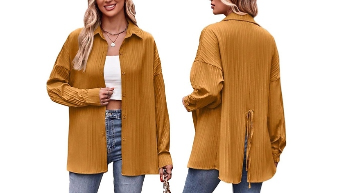 Long Sleeve Spring Loose Blouse - 3 Colours & 5 Sizes