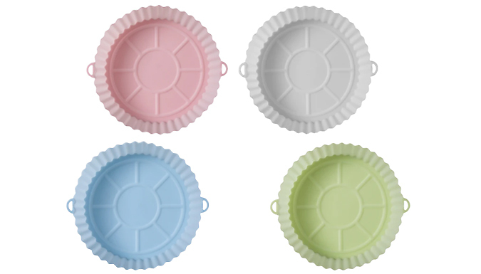 FDA Certified Silicone Baking Air Fryer Tray - 4 Colours