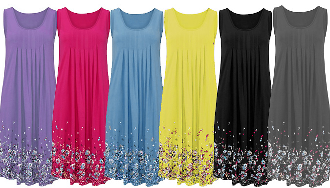 Women's Summer Sleeveless Dress - 6 Colours & 5 Sizes