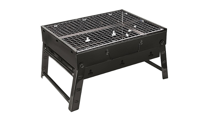 Portable Folding Charcoal BBQ with Grill - 2 Sizes!