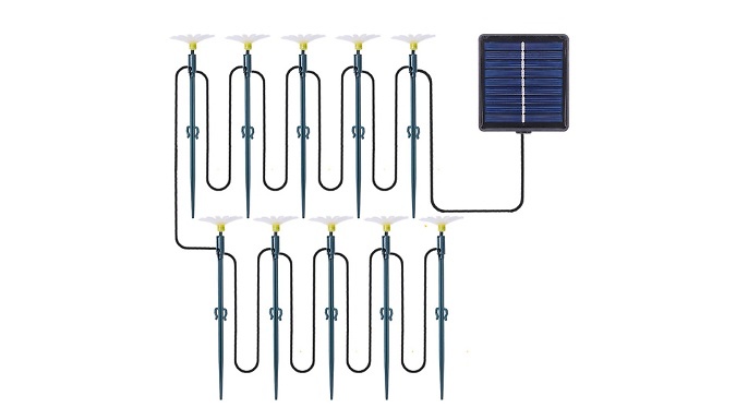 Solar-Powered Daisy-Shaped Ground Spike Lights - 20 or 30 Lights!