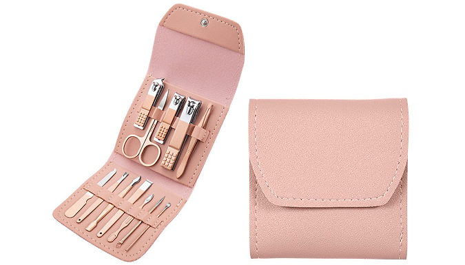 12-in-1 Nail Clipper Manicure Kit - 4 Colours