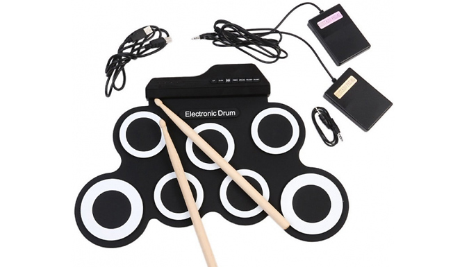 Electronic Drum Kit with 7 Drum Pads - 2 Colours