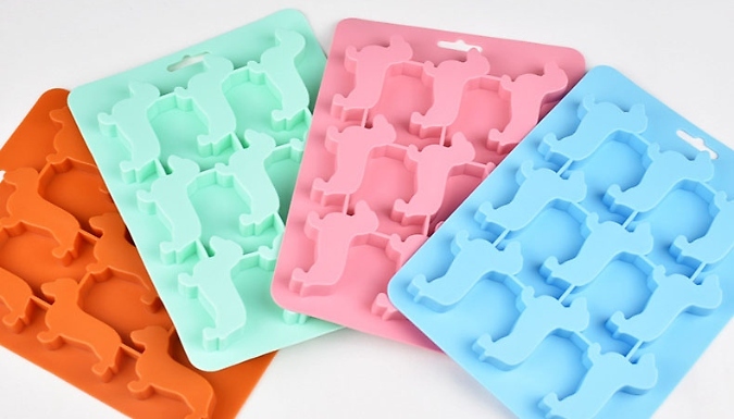 Dachshund-Shaped Silicone Ice Molds - 4 Colours