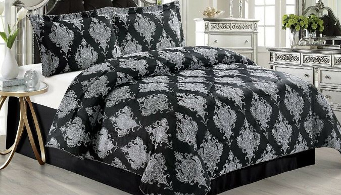 3-Piece Quilted Jacquard Bedspread - 3 Colours