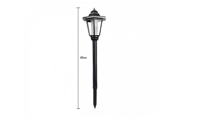 Solar-Powered LED Garden Lamp