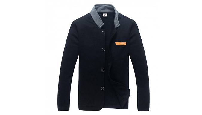 Men's Button Up Jacket - 4 Colours & 4 Sizes at Go Groopie