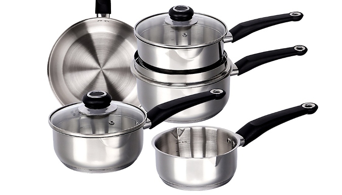 8-Piece Stainless Steel Induction Cookware Set