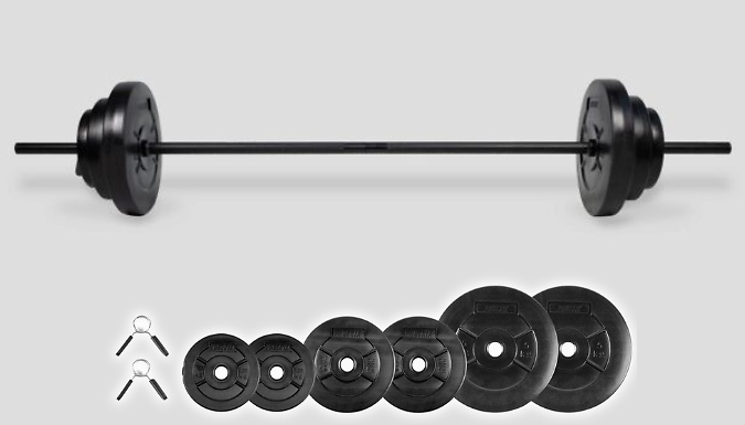 Adjustable Barbell At Home Gym Set - Up to 20KG!