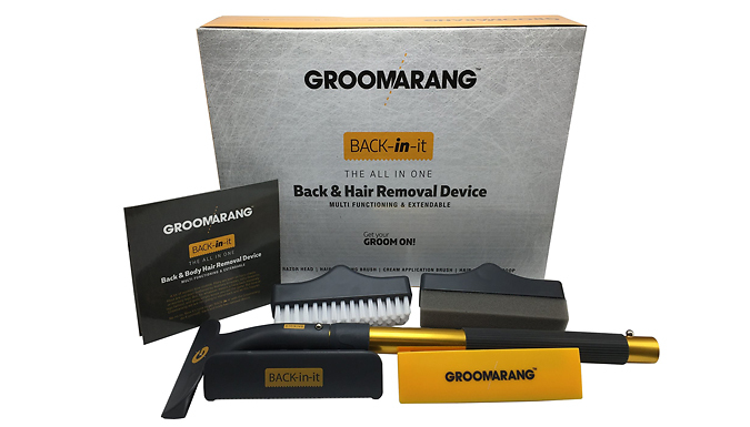 Groomarang Back Shaver & Body Hair Removal Device With Optional Refill Blades