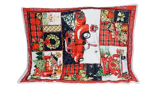 Christmas Printed Fleece Blanket - 4 Designs & 2 Sizes!