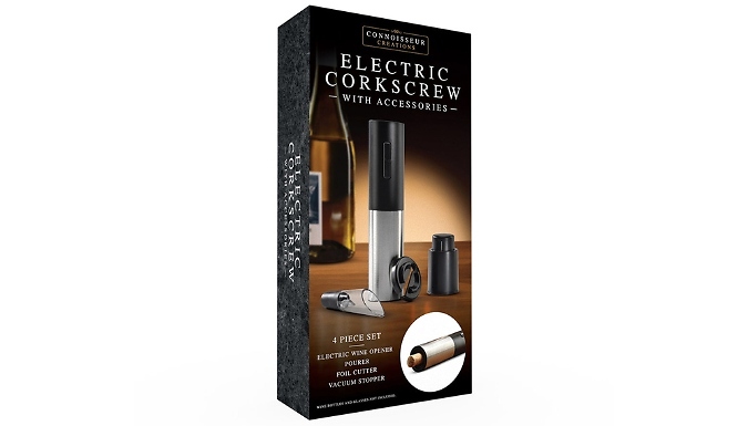 Electric Corkscrew with Accessories