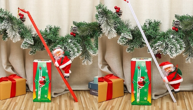 Santa-on-a-Ladder Christmas Decoration - 6 Designs