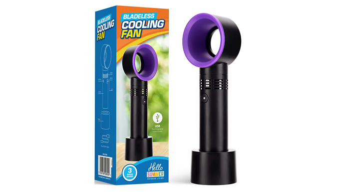 Handheld Bladeless Fan with Rechargeable Battery