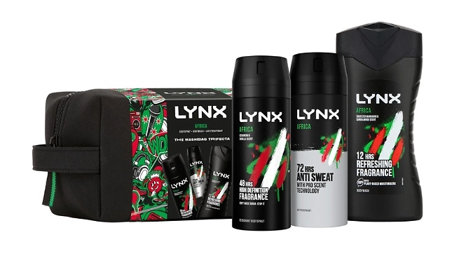 Lynx Africa THE TRIFECTA Bath & Body Gift Set - Buy 1, 2, 3 or 4!