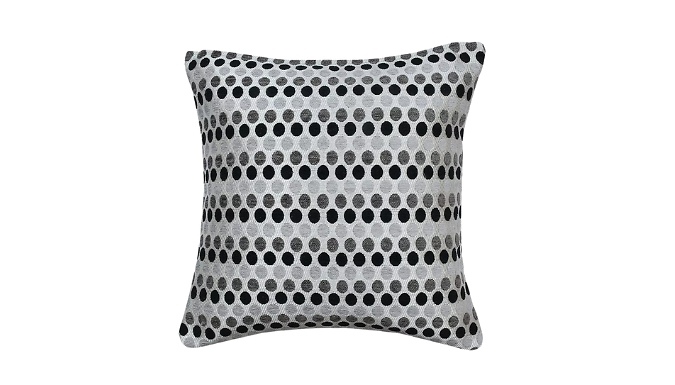 1 or 2-Pack Polka Dot Jacquard Filled Cushions or Cushion Covers - 3 Colours