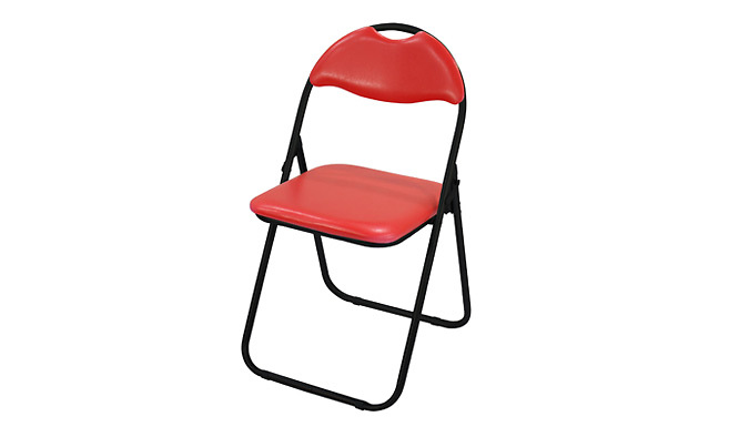 2, 4 or 6 Pack of Padded Metal Folding Chairs