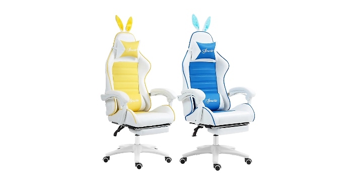 Vinsetto Bunny Ear Reclining Gaming Chair - 2 Colours!