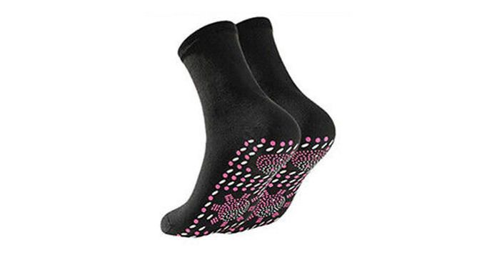 1, 3 or 5 Pairs of Self-Heating Magnetic Socks - 3 Colours