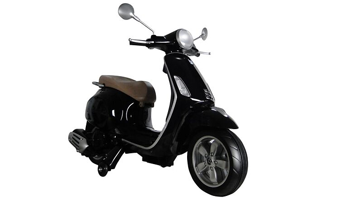 Vespa Primavera Licenced Kids' 6V Electric Ride-On Retro Moped - 2 Colours