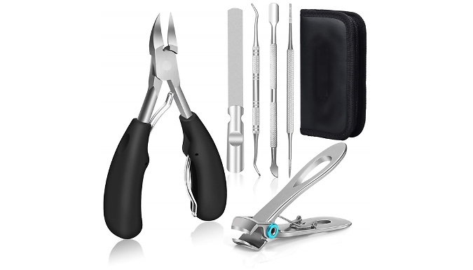 6-Piece Thick Nail Clippers Set - 2 Colours