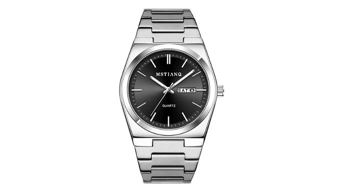 Men's Ultra-Thin Steel Strap Quartz Watch - 7 Designs!