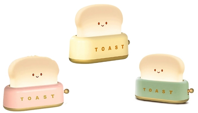 Toaster Shape Decoration Night Lamp - 3 Colours