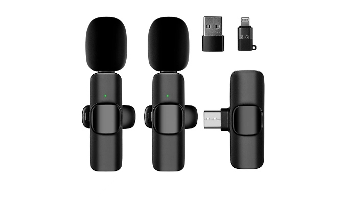 Mini Wireless Clip-on Microphones - 2 Options