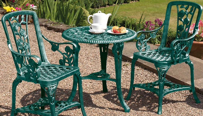 3-Piece Rose Bistro Furniture Set - 3 Colours