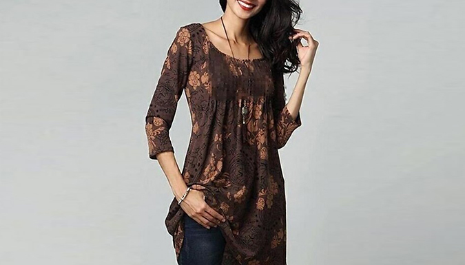 Printed Baggy Blouse - 4 Colours & 3 Sizes