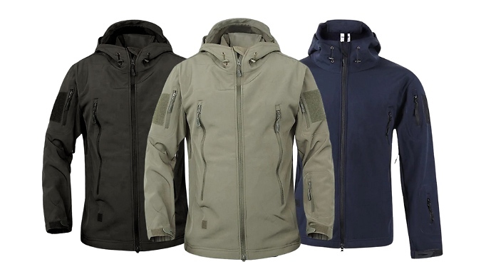 Men's Water-Resistant Soft Shell Jacket - 5 Colours & 8 Sizes