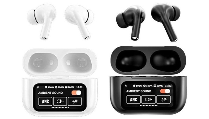 Touch Screen Wireless Earbuds - 2 Colours!
