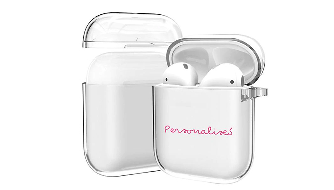 Personalised iOS Compatible Earbuds Case - Blue, Pink or Orange!