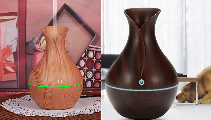 Cracked Vase Shaped LED Humidifier - 3 Styles