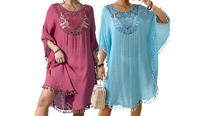Crochet Tassel Beach Cover-Up - 7 Colours!
