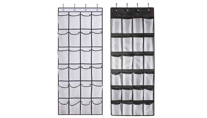 2-Pack of 24-Grid Hanging Storage Bag - 2 Colours