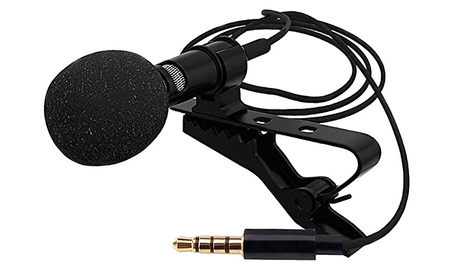 Lavalier Omnidirectional Clip-On Microphone