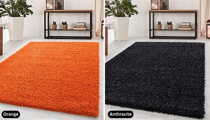 Super Soft Shaggy Rug - 4 Sizes & 19 Colours