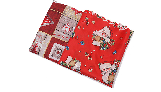 Christmas Printed Tablecloth Cover Decoration - 2 Designs