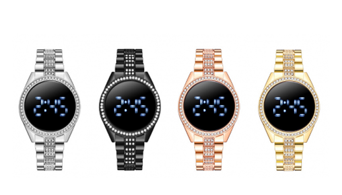 Women's LED Screen Metal Bracelet Watch - 4 Colours