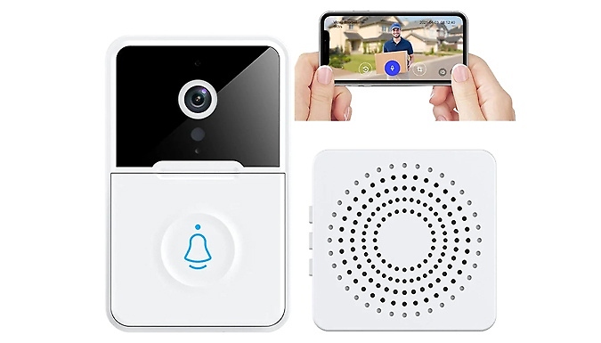 Never Miss a Visitor – Wireless Night Vision Doorbell + Free Chime