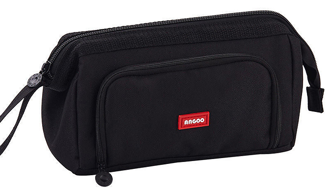 Large Multi-Compartment Pencil Case - 6 Colours