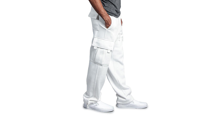 Men's Cargo-Style Jogging Bottoms With Pockets - 5 Colours & 5 Sizes