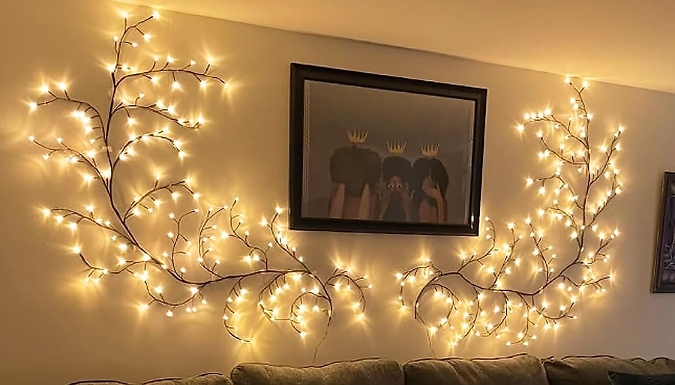 Flexible Decorative DIY Vines with Lights - 48 or 144 Lights, 3 Colours