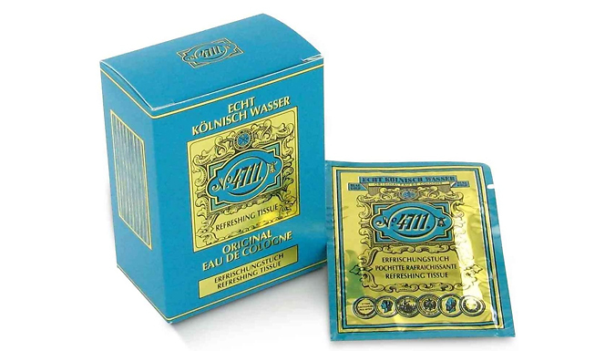 10-Pack of 4711 Eau de Cologne Tissues from Go Groopie