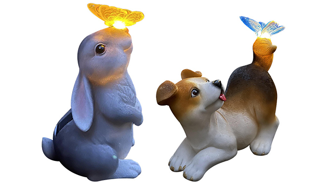 Garden Animal Light Ornament Statues - 2 Designs