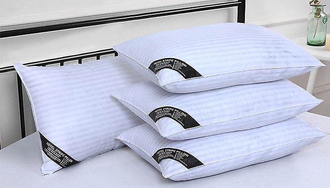 2 or 4-Pack of Hotel Quality Striped Pillows