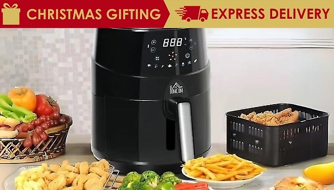 Silvercrest 2.2L Digital Air Fryer Black 1400W