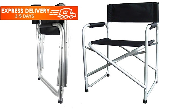 1 or 2 Aluminium Directors Folding Chairs