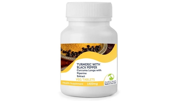 Antioxidant & Anti-Inflammatory Turmeric with Black Pepper Tablets